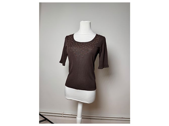 Camicia vintage Balenciaga M Marrone - vista 7