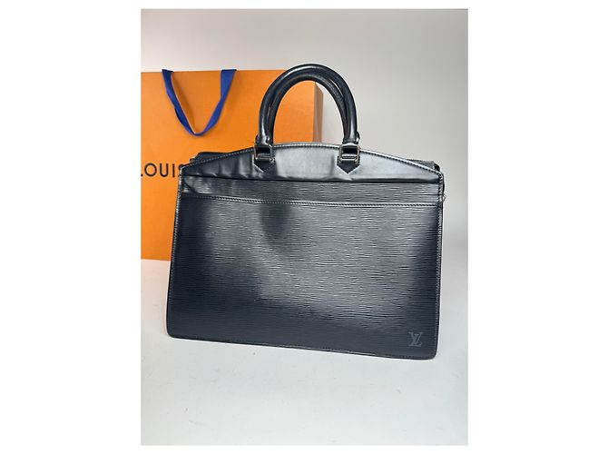 Vintage Louis Vuitton EPI Lederhandtasche schwarz - Ansicht 2