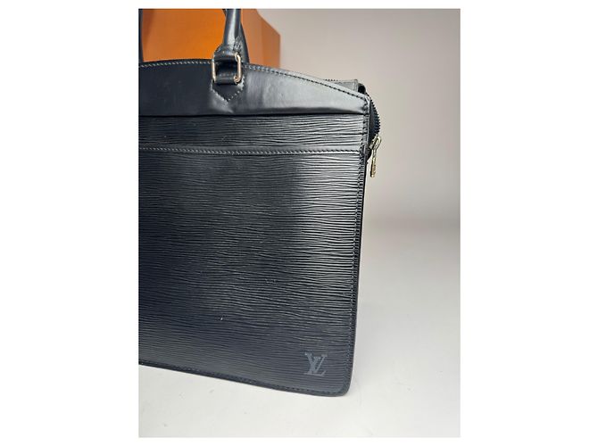 Vintage Louis Vuitton EPI Lederhandtasche schwarz - Ansicht 3