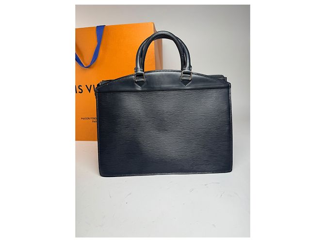 Vintage Louis Vuitton EPI Lederhandtasche schwarz - Ansicht 6
