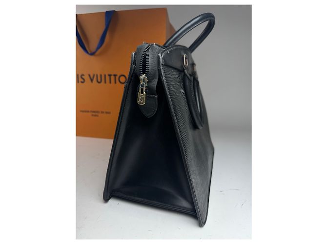 Vintage Louis Vuitton EPI Lederhandtasche schwarz - Ansicht 7