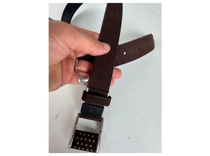 Vintage Issey Miyake Wildledergürtel braun - Ansicht 10