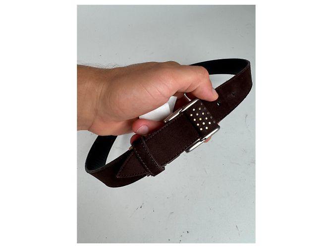 Vintage Issey Miyake Wildledergürtel braun - Ansicht 2