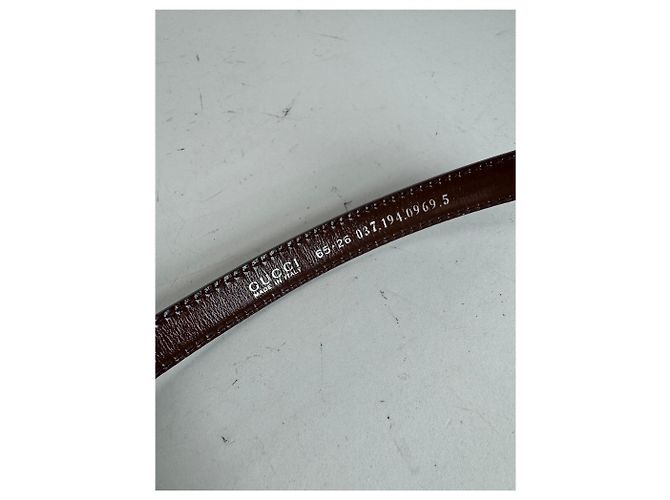 Vintage Gucci Lackledergürtel lila - Ansicht 3