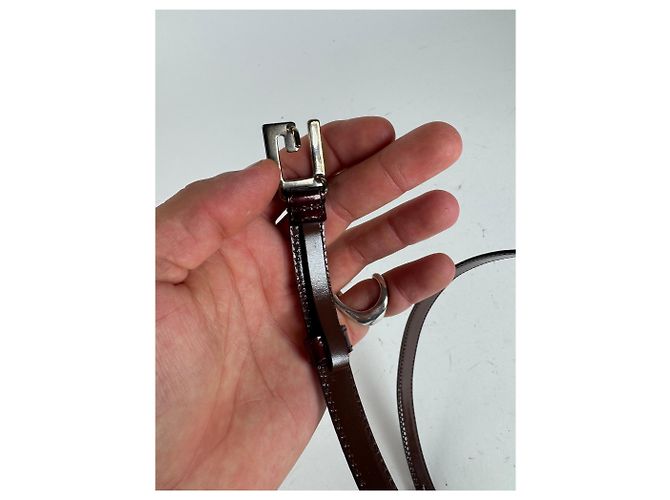 Vintage Gucci Lackledergürtel lila - Ansicht 6