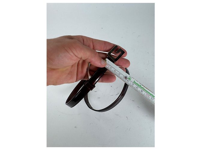 Vintage Gucci Lackledergürtel lila - Ansicht 8