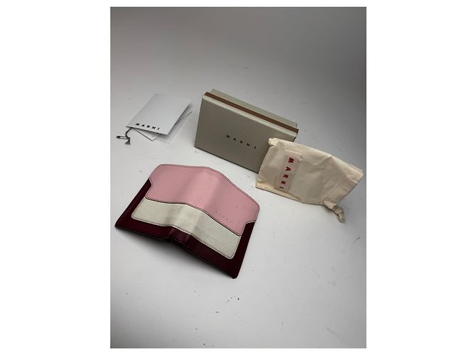 Vintage Marni Leather wallet pink Black Brown - view 10