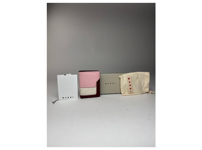 Vintage Marni Leather wallet pink Black Brown - view 13