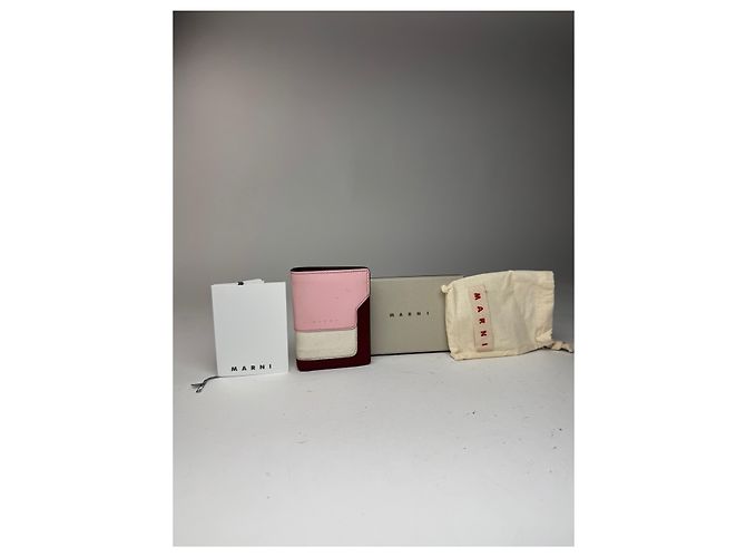 Vintage Marni Leather wallet pink Black Brown - view 2