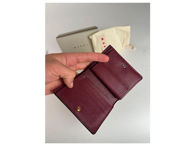 Vintage Marni Leather wallet pink Black Brown - view 3