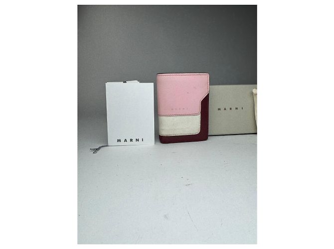Vintage Marni Leather wallet pink Black Brown - view 4