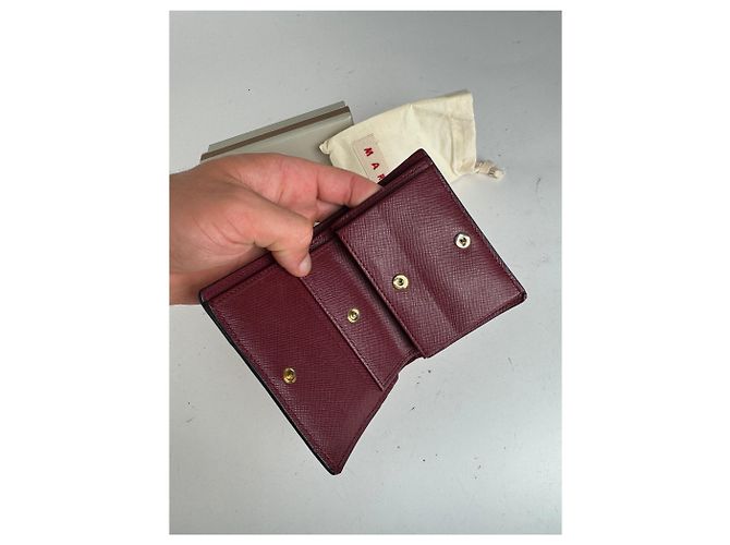 Vintage Marni Leather wallet pink Black Brown - view 6