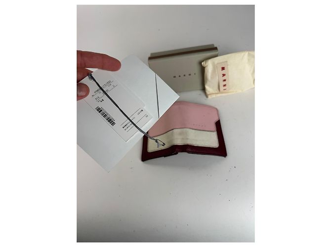 Vintage Marni Leather wallet pink Black Brown - view 9