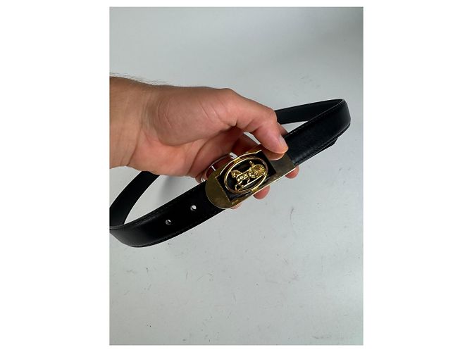 Céline Vintage Celine Paris Ledergürtel schwarz - Ansicht 3