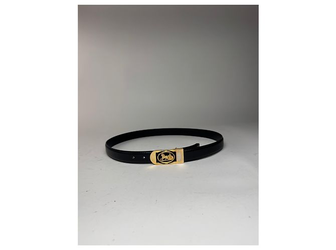 Céline Vintage Celine Paris Ledergürtel schwarz - Ansicht 5