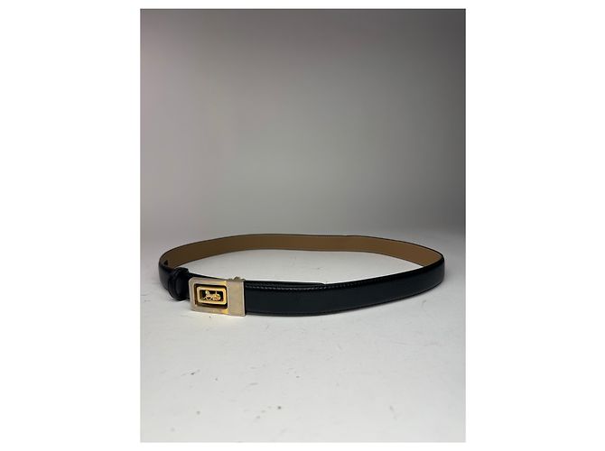 Céline Vintage Celine Paris Ledergürtel schwarz - Ansicht 3