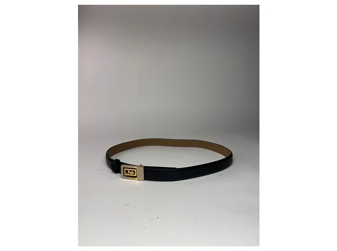 Céline Vintage Celine Paris Ledergürtel schwarz - Ansicht 7