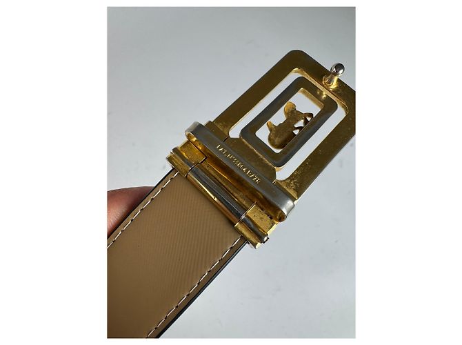 Céline Vintage Celine Paris Ledergürtel schwarz - Ansicht 9