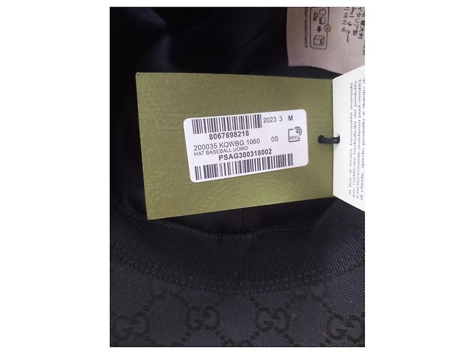 Cappellino da baseball Gucci GG Canvas Nero - vista 11