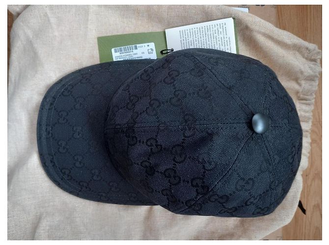 Cappellino da baseball Gucci GG Canvas Nero - vista 12