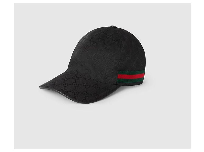 Cappellino da baseball Gucci GG Canvas Nero - vista 2