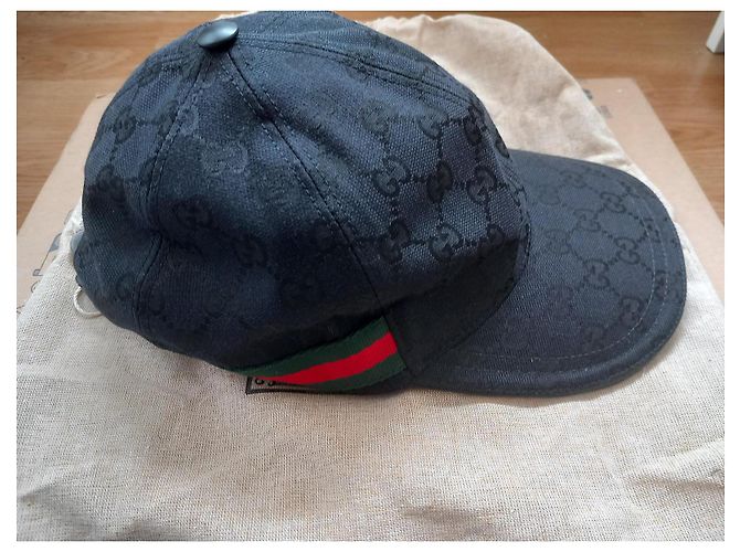 Cappellino da baseball Gucci GG Canvas Nero - vista 4