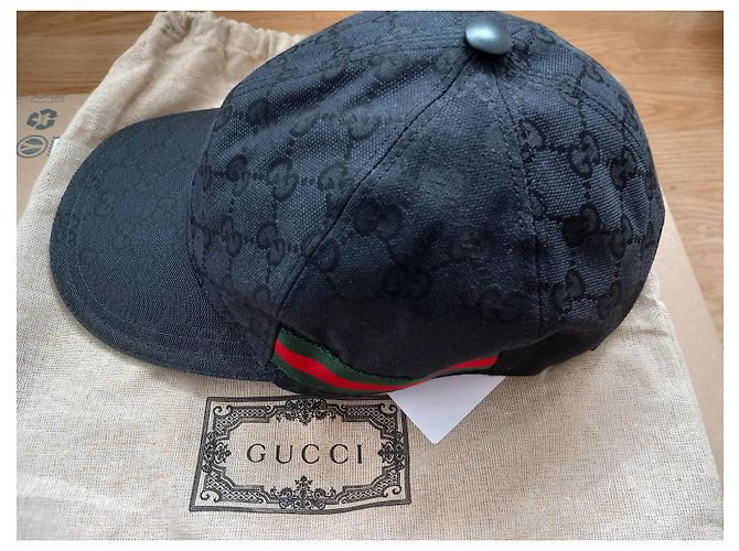 Cappellino da baseball Gucci GG Canvas Nero - vista 5