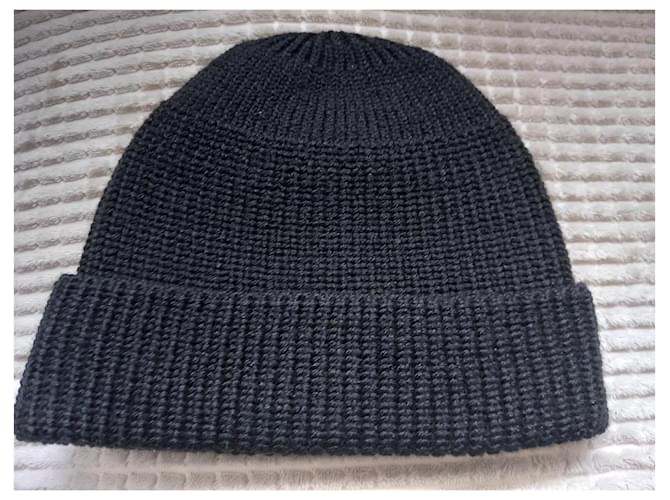Berretto Prada Nero in Cashmere - vista 3