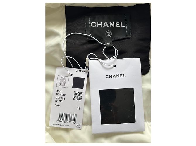 Abrigo Chanel colección coco nieve 2021 Negro - vista 10