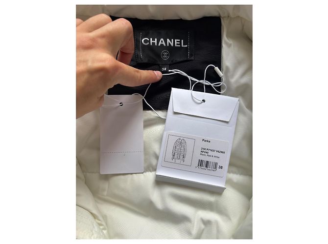 Abrigo Chanel colección coco nieve 2021 Negro - vista 11