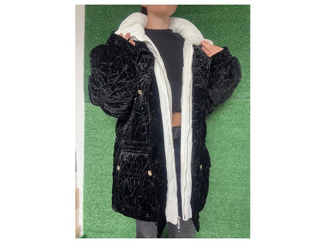 Abrigo Chanel colección coco nieve 2021 Negro - vista 3