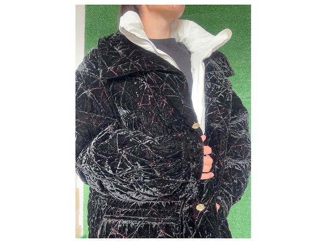 Abrigo Chanel colección coco nieve 2021 Negro - vista 7