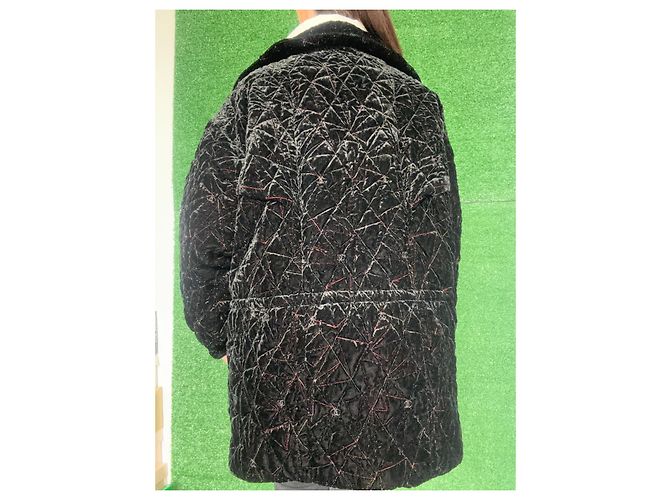 Abrigo Chanel colección coco nieve 2021 Negro - vista 9