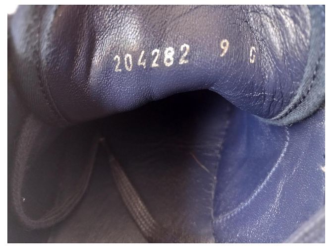 Sneakers basse Gucci blu in suede e tela GG - vista 8