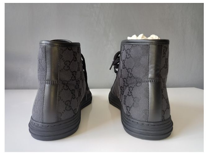 Sneakers alte Gucci Original GG Canvas Nere Nero - vista 10