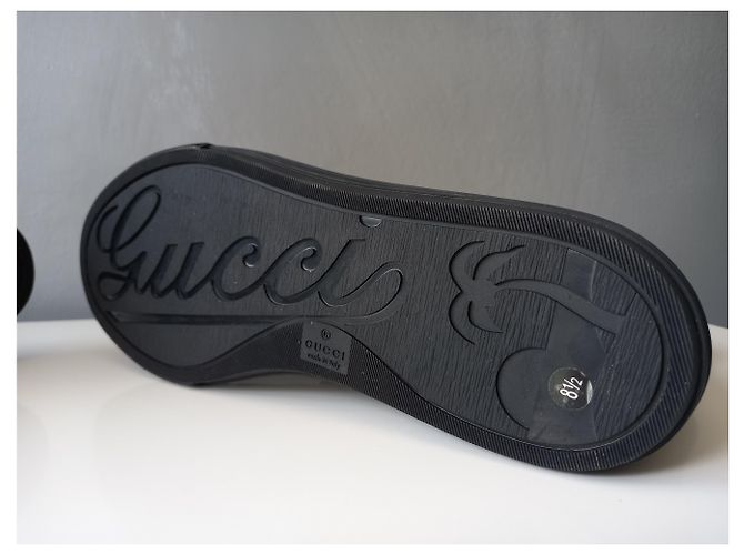 Sneakers alte Gucci Original GG Canvas Nere Nero - vista 13