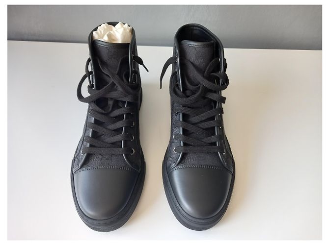Sneakers alte Gucci Original GG Canvas Nere Nero - vista 15