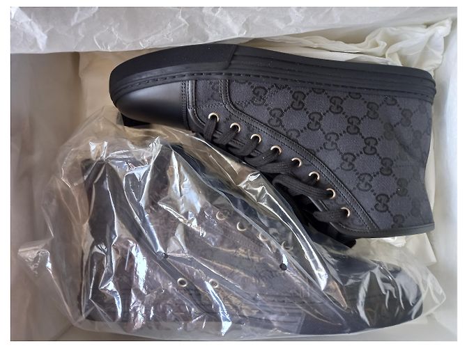 Sneakers alte Gucci Original GG Canvas Nere Nero - vista 16