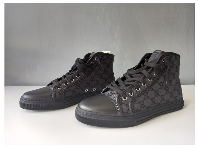 Sneakers alte Gucci Original GG Canvas Nere Nero - vista 6