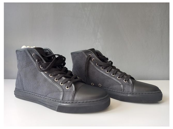 Sneakers alte Gucci Original GG Canvas Nere Nero - vista 7