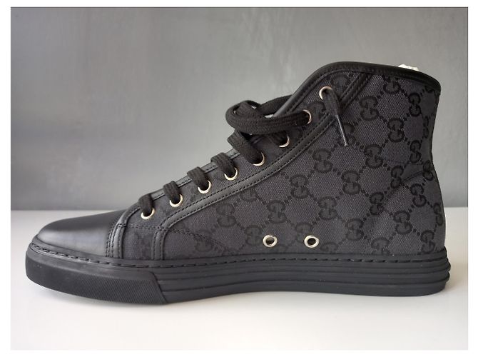 Sneakers alte Gucci Original GG Canvas Nere Nero - vista 8