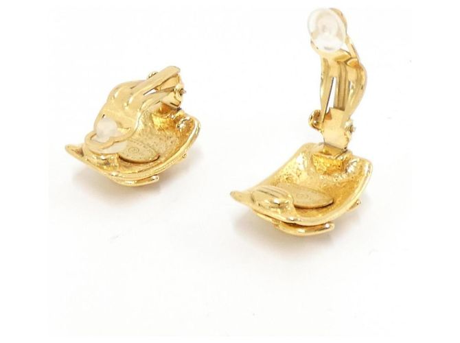 Orecchini a clip dorati Chanel D'oro - vista 3