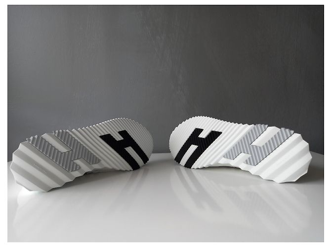 Sneaker slip-on Hermès in mesh bianche Bianco - vista 4