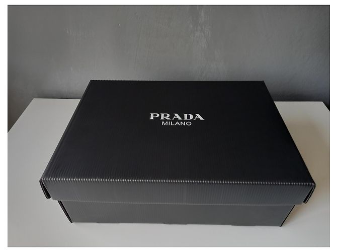 Sneakers Prada in Re-Nylon e pelle nera Nero - vista 9