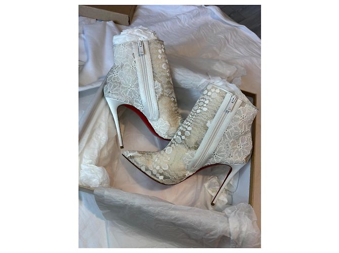 Décolleté Christian Louboutin Bianco - vista 2