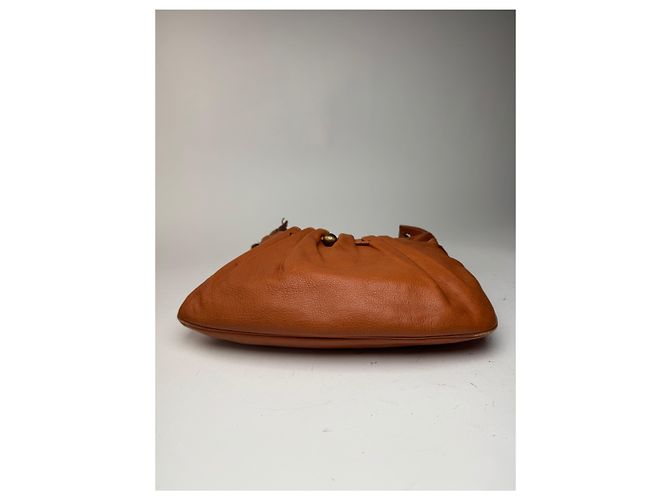 Vintage Givenchy Leather Bag Orange Brown - view 12