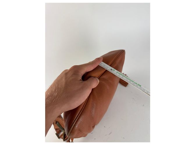 Vintage Givenchy Leather Bag Orange Brown - view 15