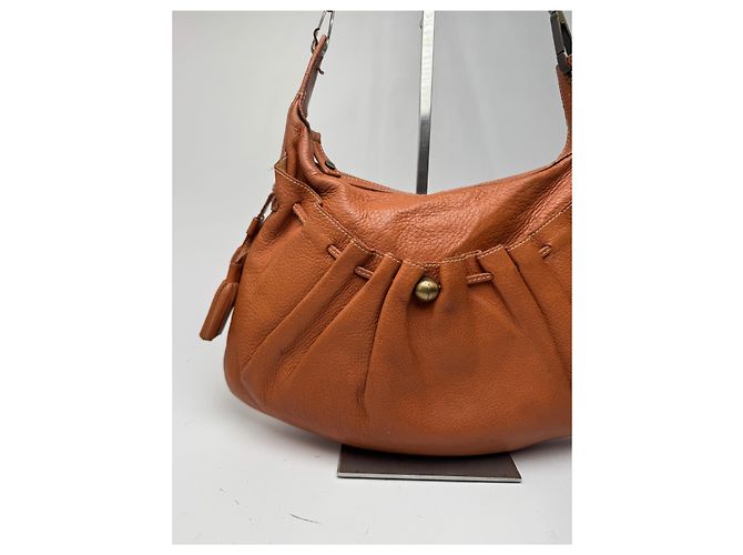 Vintage Givenchy Leather Bag Orange Brown - view 2