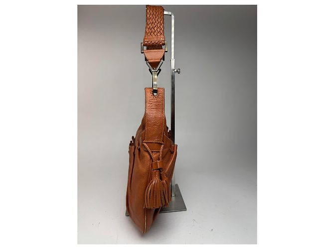 Vintage Givenchy Leather Bag Orange Brown - view 4