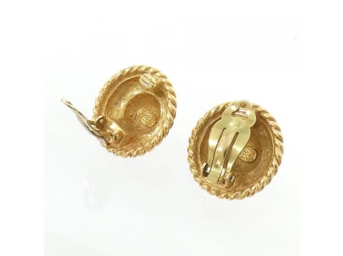 Orecchini a clip dorati Chanel D'oro - vista 3
